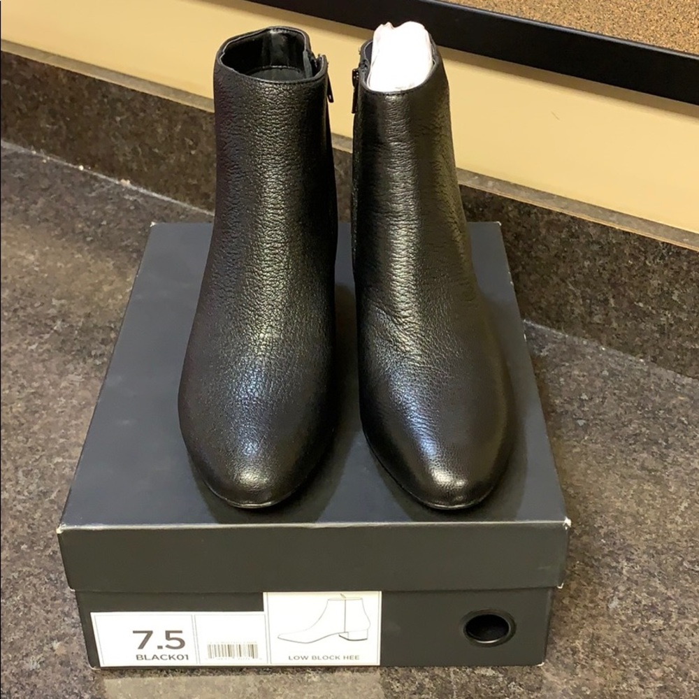 Low block heel boot